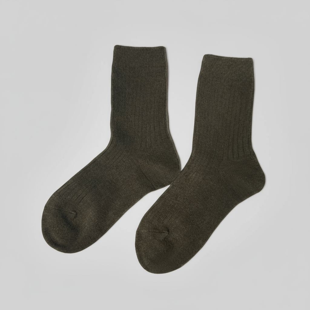 Chocolate brown socks
